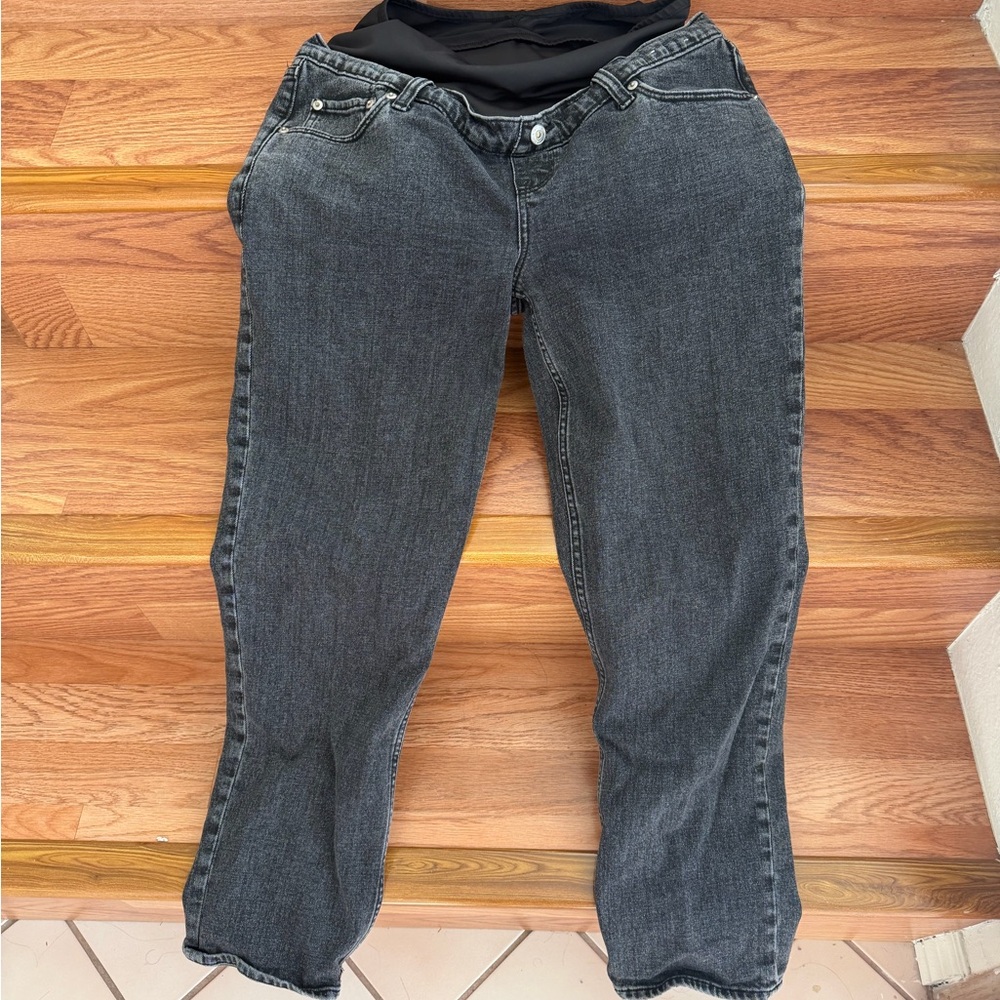 Abercrombie 90’s straight Maternity Black Women's Jeans